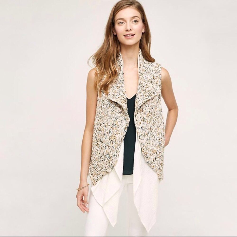 knitted & knotted caprea marled sweater vest, S